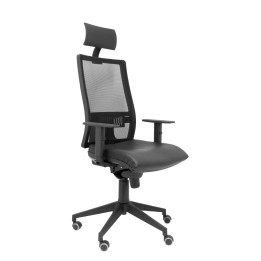 SILLA HORNA SIMILPIEL CON CABECERO NEGRO 10SSPNE