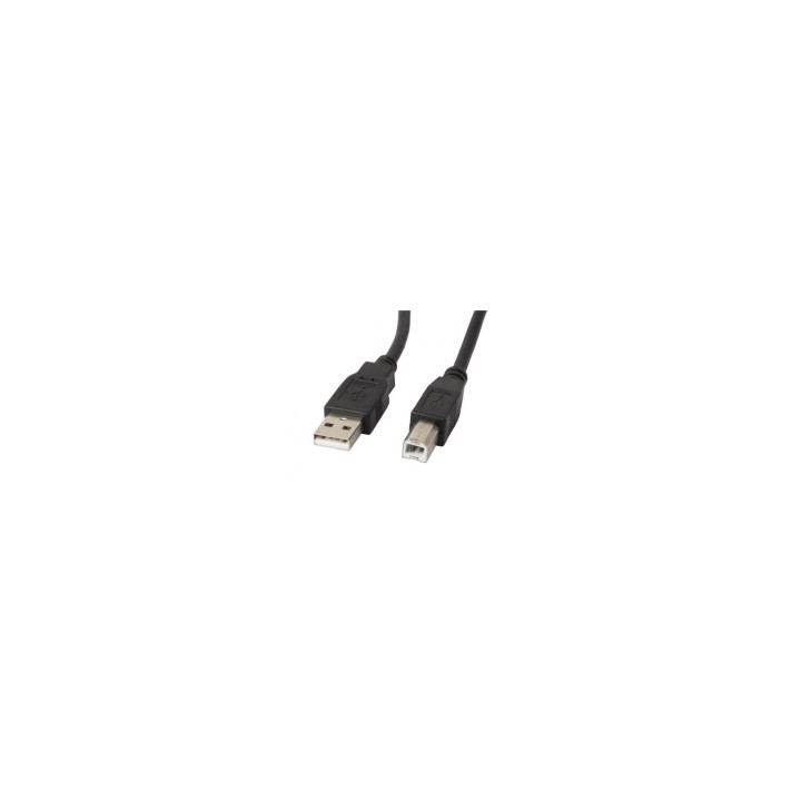 CABLE LANBERG USB-A MACHO A USB-B MACHO FERRITA NEGRO 5M CA-USBA-11CC-0050-BK