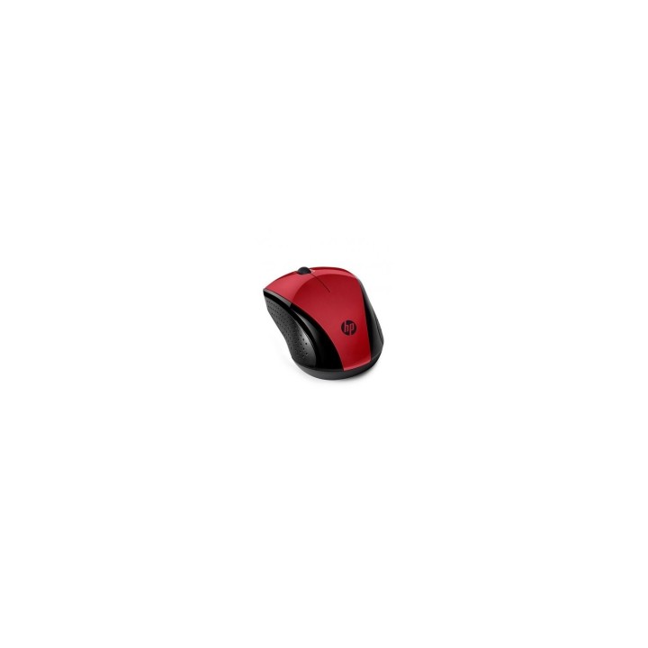 RATON INALAMBRICO HP 220 SUNSET 2.4GHZ 1200PPP 3 BOTONES LED AZUL 1600DPI NANO RECEPTOR USB 1XAA ROJO 7KX10AA