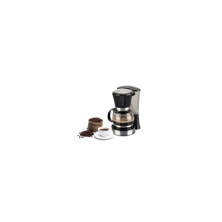 CAFETERA DE GOTEO JATA 600W 2/8 TAZAS FILTRO PERMANENTE DEPOSITO AGUA GRADUADO JARRA DE CRISTAL CON TAPA NEGRA CA288N