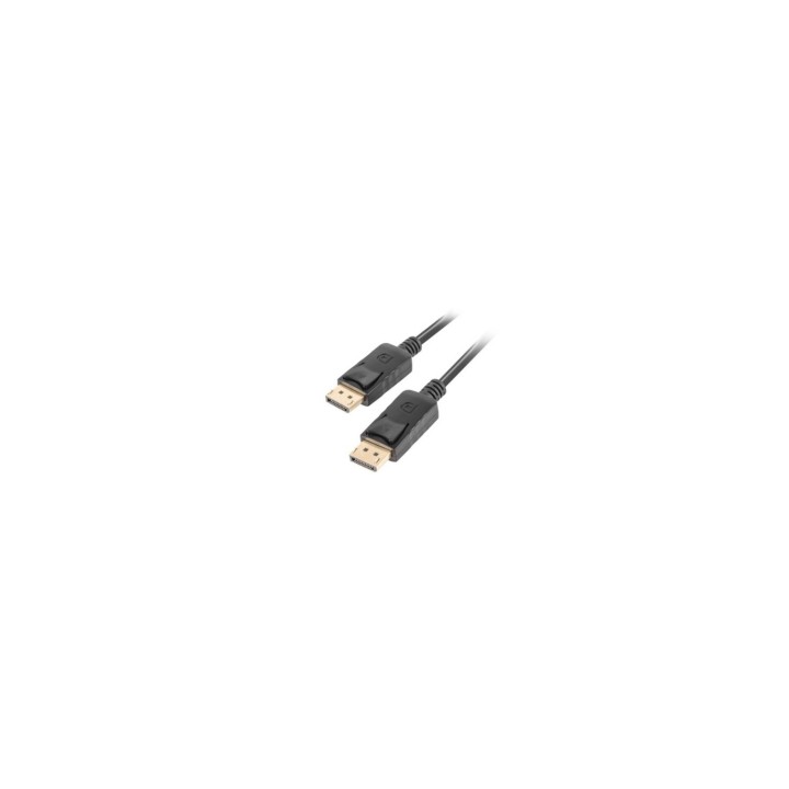 CABLE LANBERG DISPLAYPORT MACHO A DISPLAYPORT MACHO MAXIMA RESOLUCION 4K 1.8M NEGRO CA-DPDP-10CC-0018-BK