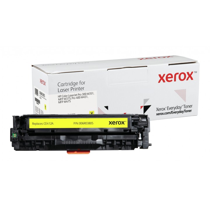 Toner xerox amarillo everyday compatible con hp CE412A equivalente de 2600 paginas 006R03805