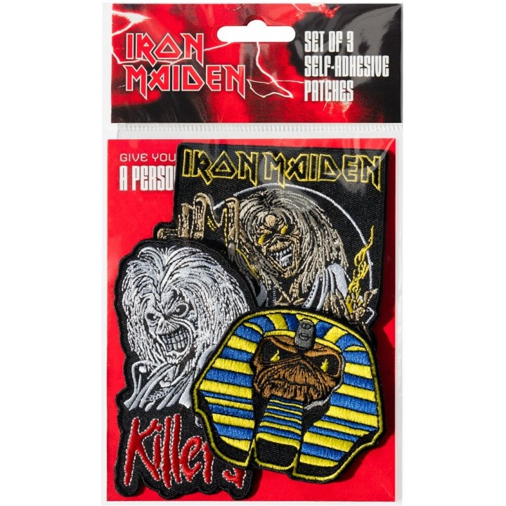 Set 3 parches Iron Maiden
