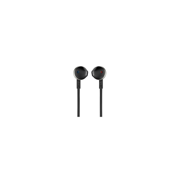 AURICULARES JBL T205 PURE BASS DRIVERS 12.5MM CABLE PLANO ERGONOMIA COMFORT-FIT NEGRO JBLT205BLK