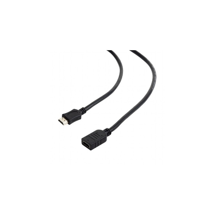 CABLE GEMBIRD HDMI MACHO A HDMI HEMBRA ETHERNET 1.8METROS NEGRO CC-HDMI4X-6