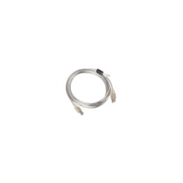 CABLE LANBERG USB-A MACHO A USB-B MACHO FERRITA 3M TRANSPARENTE CA-USBA-12CC-0030-TR