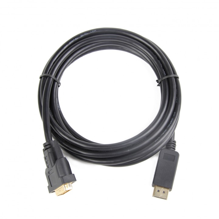 CABLE ADAPTADOR DISPLAYPORT MACHO A DVI MACHO 1.8M NEGRO CC-DPM-DVIM-6