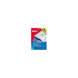 ETIQUETAS AUTOADHESIVAS APLI PARA IMPRESORAS INKJET LÍSER Y FOTOCOPIADORAS BLANCO 13882