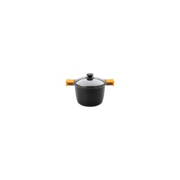 OLLA ALTA EFFICIENT BRA 6.8L ALUMINIO FUNDIDO TEFLÍ“N ANTIADHERENTE PLATINUM PLUS TAPA VIDRIO TEMPLADO A273905