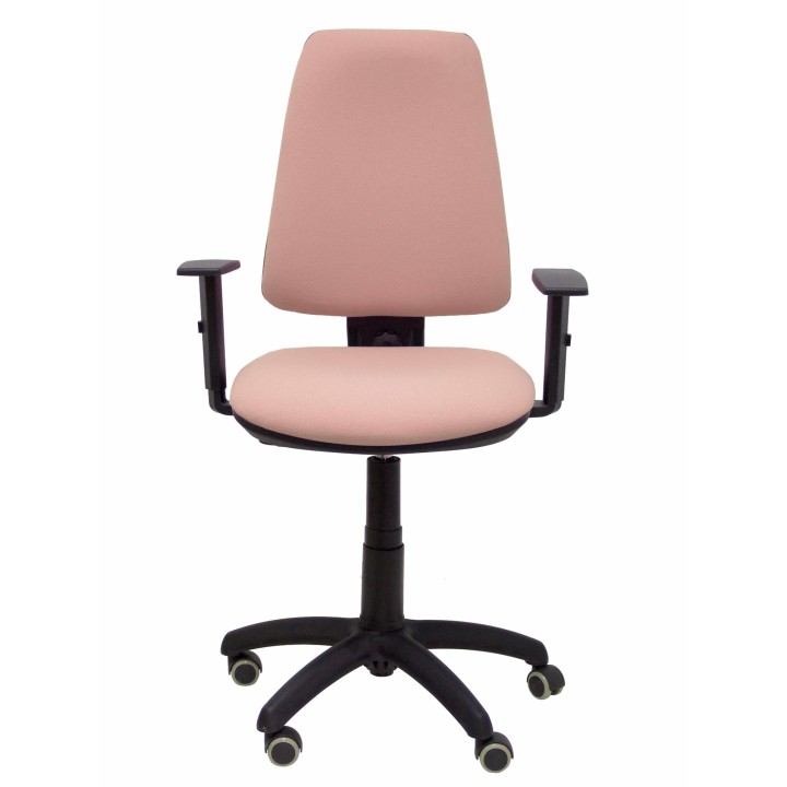 SILLA ELCHE CP BALI BRAZOS REGULABLES RUEDAS DE PARQUET ROSA PÍLIDO 14CPBALI710B10RP