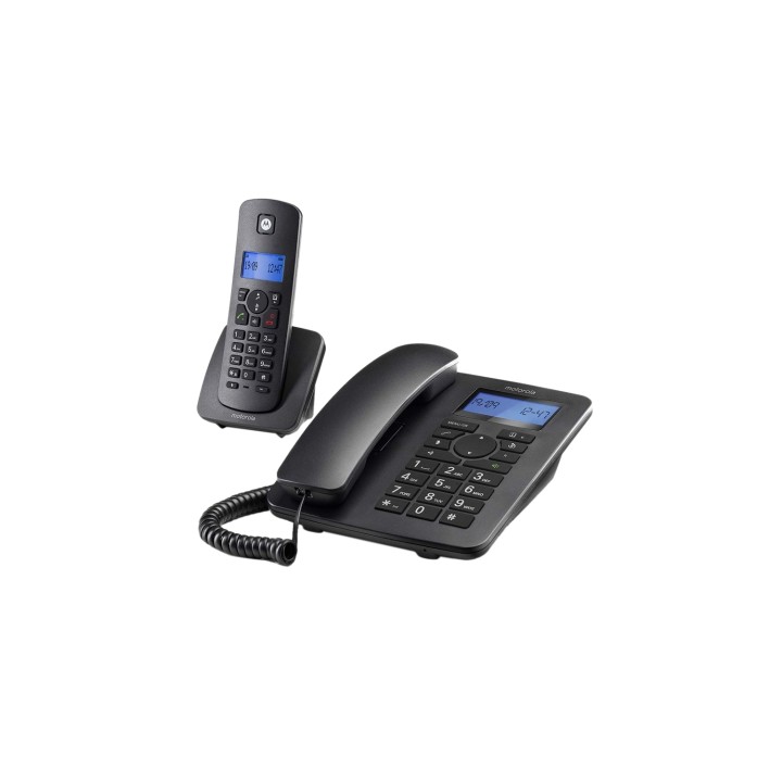 TELEFONO MOTOROLA C4201 COMBO INALAMBRICO FIJO NEGRO E10E09K19B1GSG03