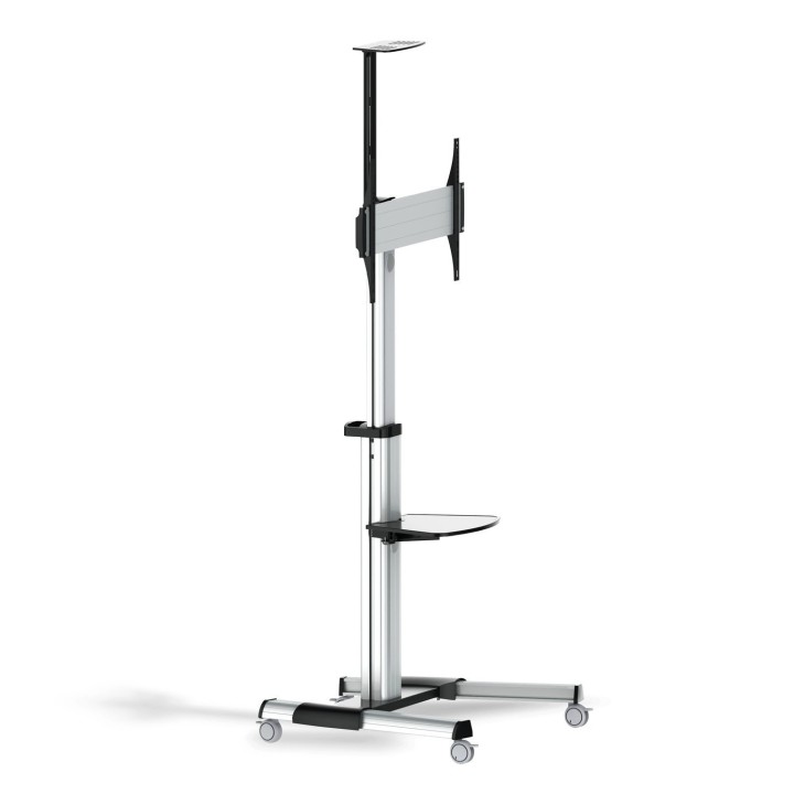 SOPORTE DE PIE CON RUEDAS AISENS PANTALLAS 37P - 70P NEGRO PLATA FT70TRE-037