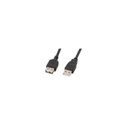 CABLE ALARGADOR USB LANBERG USB-A MACHO A USB-A HEMBRA 70CM NEGRO CA-USBE-10CC-0007-BK