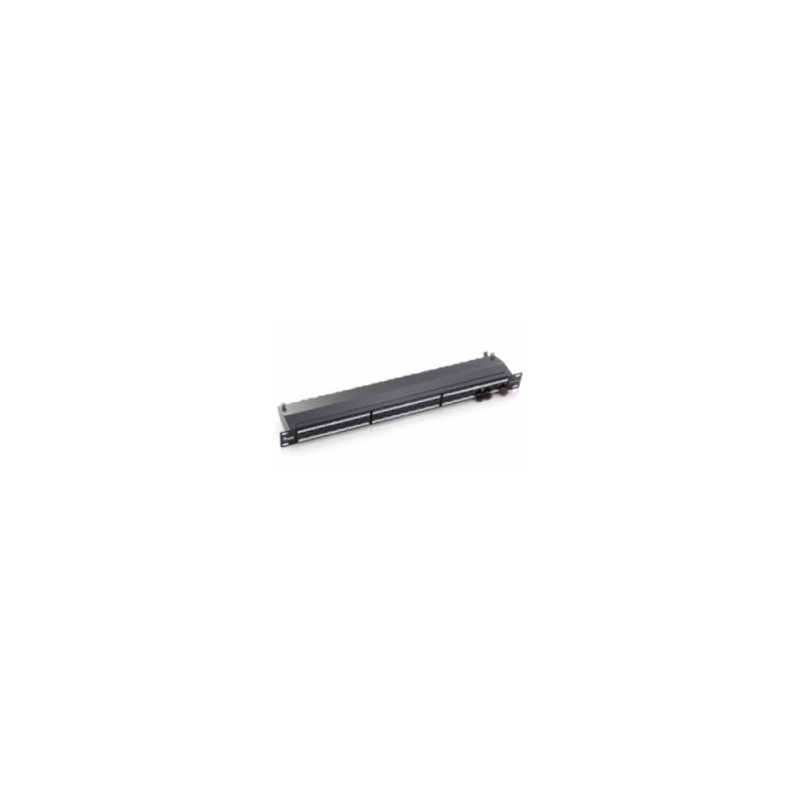 EQUIP 326524 PATCH PANEL CAT6A APANTALLADO 24 PUERTOS NEGRO