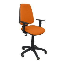 SILLA ELCHE CP BALI BRAZOS REGULABLES RUEDAS DE PARQUET NARANJA 14CPBALI308B10RP