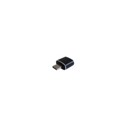 MINI ADAPTADOR AISENS USB 3.1 CONECTORES USB TIPO-C MACHO A USB -A HEMBRA 3A NEGRO A108-0369