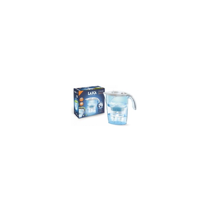 PACK JARRA FILTRANTE LAICA STREAM LINE COLOR EDITION BLANCA + 3 FILTROS BI-FLUX 2.3L FILTRO DESMONTABLE CON INDICADOR JARRA