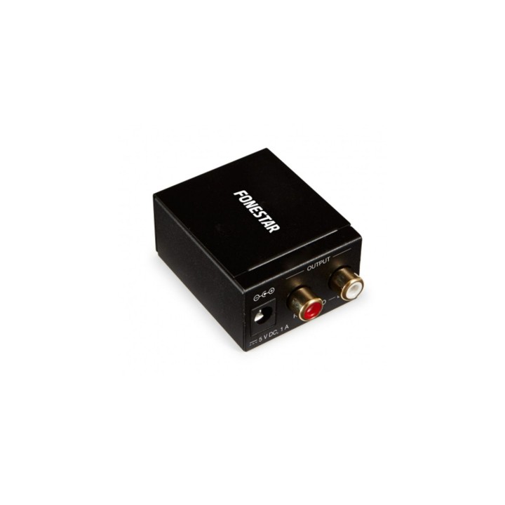 CONVERSOR AUDIO FONESTAR FO-37DA ANALOGICO A DIGITAL ENTRADA OPTICA SPDIF SALIDA 2X RCA