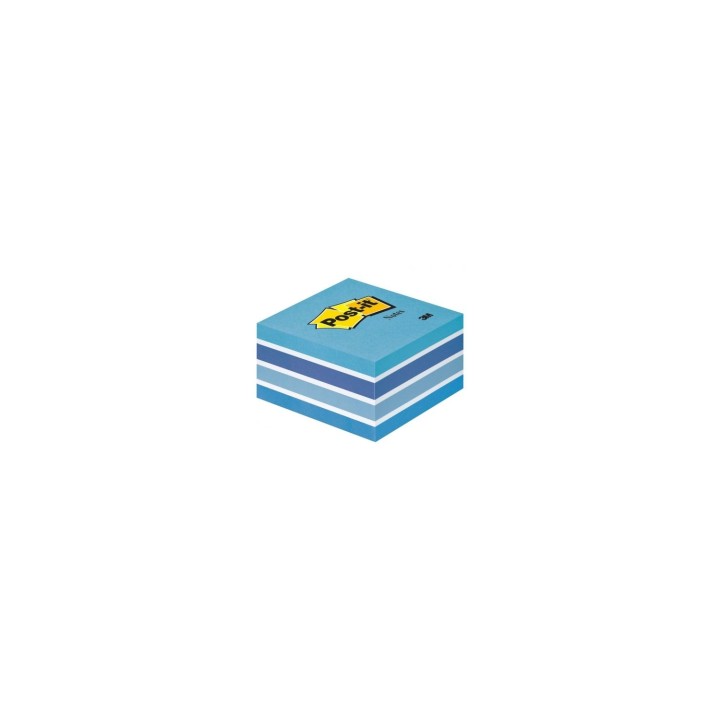 NOTAS ADHESIVAS POST-IT CUBO 3M COLOR AZUL PASTEL 450 HOJAS 2028-B