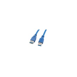 CABLE ALARGADOR LANBERG USB 3.0 MACHO A USB 3.0 HEMBRA 1.8M AZUL CA-US3E-10CC-0018-B
