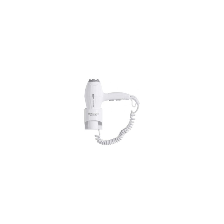 ORBEGOZO SEH 1800 SECADOR DE HOTEL 1800 2000W 3 NIVELES TEMPERATURA 2 VELOCIDADES BASE PARA COLGAR EN LA PARED BLANCO 16947