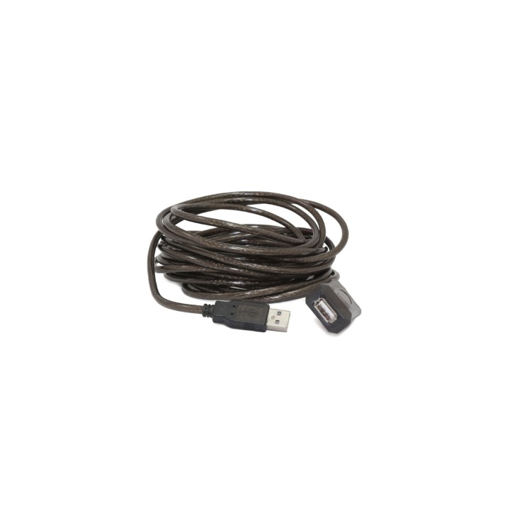 CABLE EXTENSOR ACTIVO GEMBIRD USB 2.0 MACHO 10METROS NEGRO UAE-01-10M