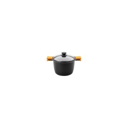 OLLA ALTA EFFICIENT BRA 4.1L ESPESOR 6MM ALUMINIO FUNDIDO TEFLON ANTIADHERENTE PLATINUM PLUS TAPA VIDRIO TEMPLADO A273903