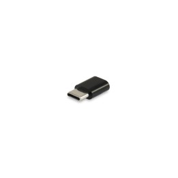 ADAPTADOR EQUIP USB-C MACHO A MICRO USB HEMBRA NEGRO 133472