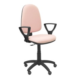 SILLA AYNA BALI ROSA PÍLIDO BRAZOS FIJOS RUEDAS DE PARQUET 04CPBALI710BGOLFRP