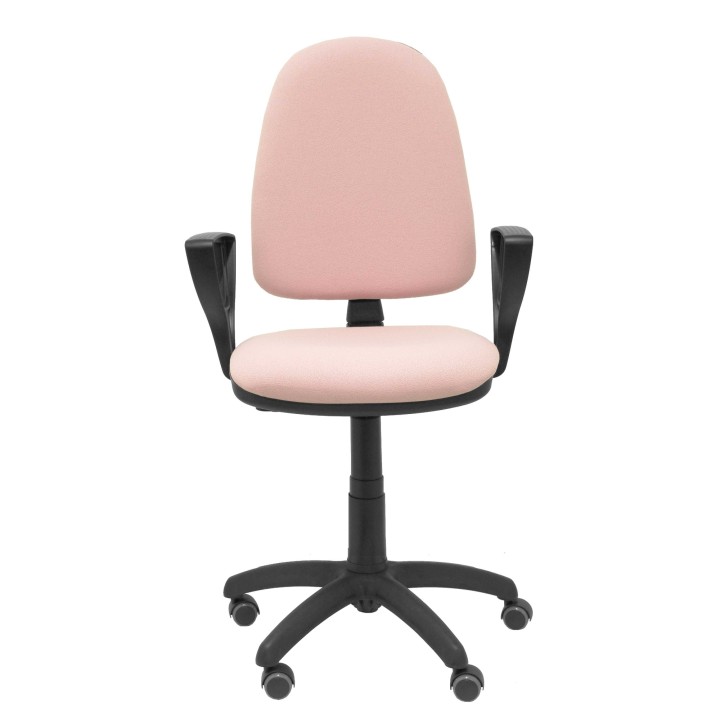 SILLA AYNA BALI ROSA PÍLIDO BRAZOS FIJOS RUEDAS DE PARQUET 04CPBALI710BGOLFRP