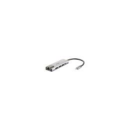 HUB D-LINK USB TIPO-C 5 EN 1 2XUSB 3.0 1XUSB TIPO-C 1XHDMI 1XRJ45 PLUG AND PLAY DUB-M520