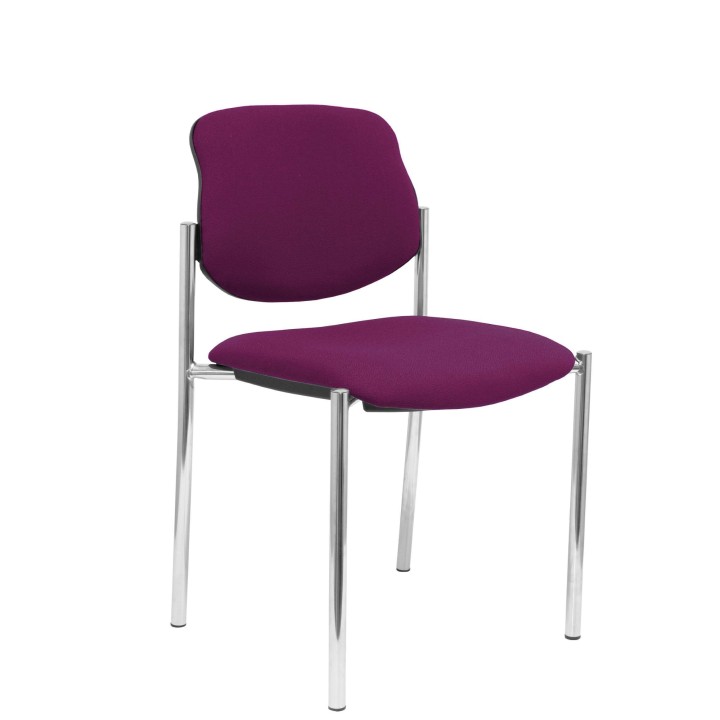 SILLA FIJA VILLALGORDO CHASIS CROMO BALI MORADO 27CRBALI760