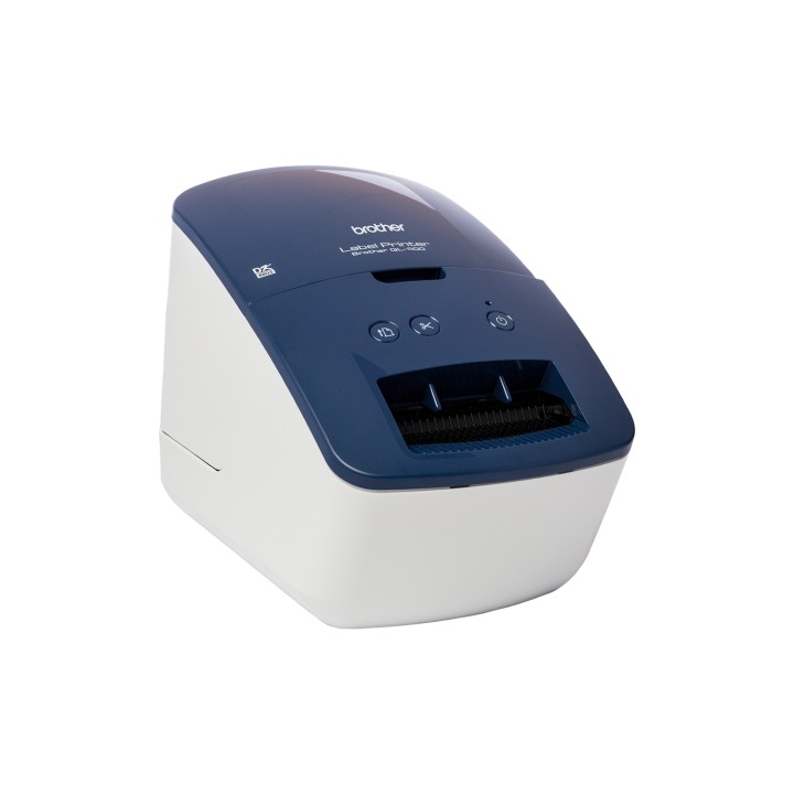 IMPRESORA ETIQUETAS BROTHER QL-600B USB AZUL BLANCO QL600BXX1