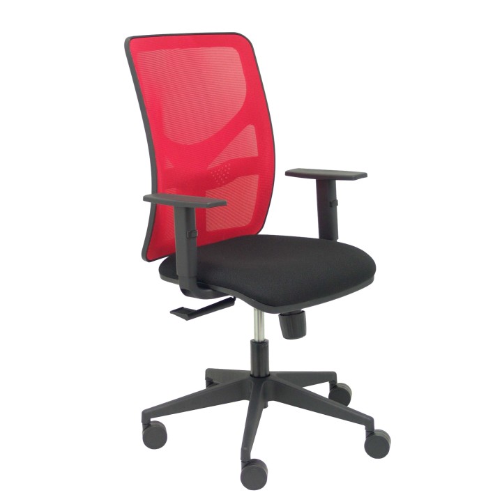 SILLA MOTILLA MALLA ROJO BRAZO REGULABLE ASIENTO BALI NEGRO 21SM350B840B10
