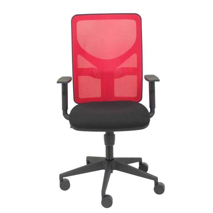 SILLA MOTILLA MALLA ROJO BRAZO REGULABLE ASIENTO BALI NEGRO 21SM350B840B10