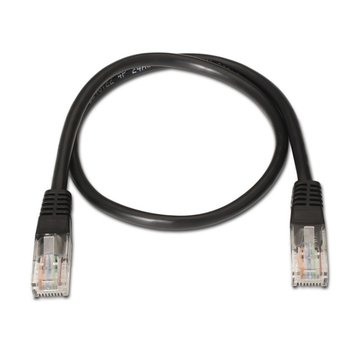 LATIGUILLO DE RED AISENS RJ45 UTP CAT6 10/100/100 MBIT/S CONDUCTOR OFC 2M NEGRO A135-0259