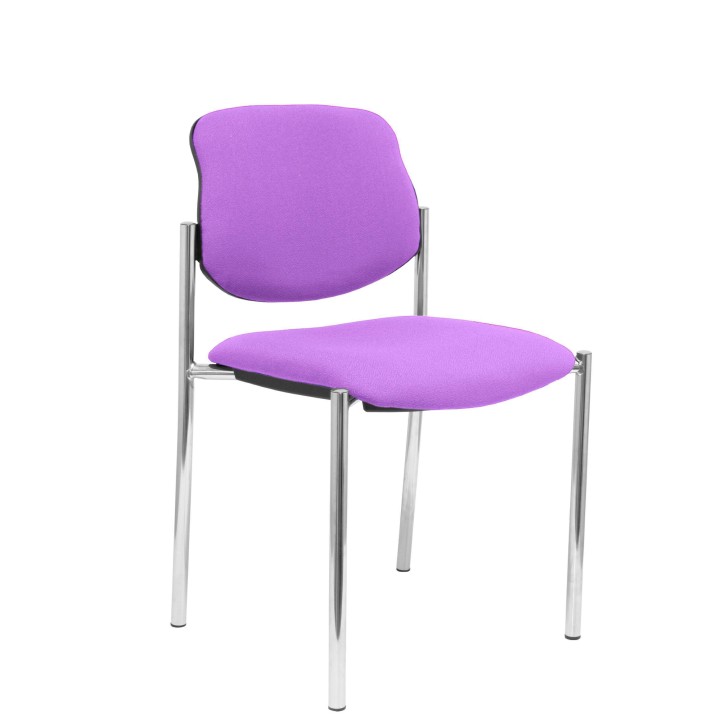 SILLA FIJA VILLALGORDO CHASIS CROMO BALI LILA 27CRBALI82