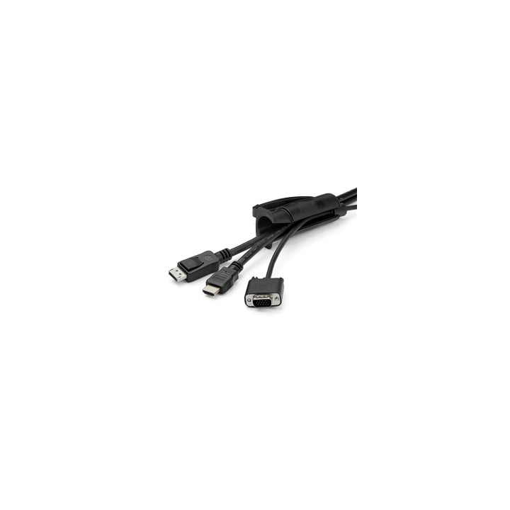 StarTech.com Manga de 2,5m en Espiral para Gestión de Cableado con Diámetro de 25mm negro