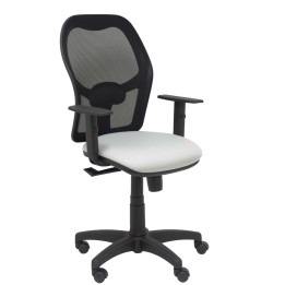 SILLA ALOCEN MALLA NEGRO BRAZOS REGULABLES ASIENTO BALI GRIS 345SM840B40B10CRN