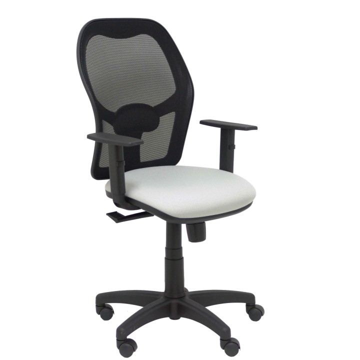 SILLA ALOCEN MALLA NEGRO BRAZOS REGULABLES ASIENTO BALI GRIS 345SM840B40B10CRN