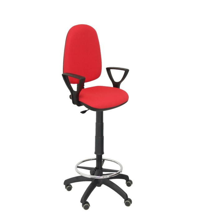 TABURETE AYNA BRAZOS FIJOS RUEDAS DE PARQUE BALI ROJO T04CPBALI350BGOLFRP