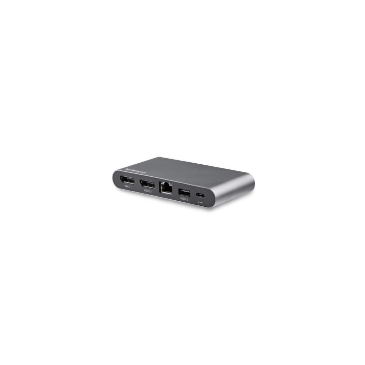 StarTech.com Adaptador Multipuertos USB-C para Dos Monitores - 2 x 4K DP - PD 3.0 de 100W - Docking Station USB Tipo C -