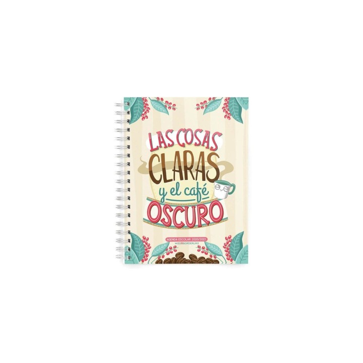 AGENDA ESCOLAR MIQUEL RIUS 213MM SEPT 20 AGOSTO 21 90G M2 MISS BORDERLIKE COSAS CLARAS 26024