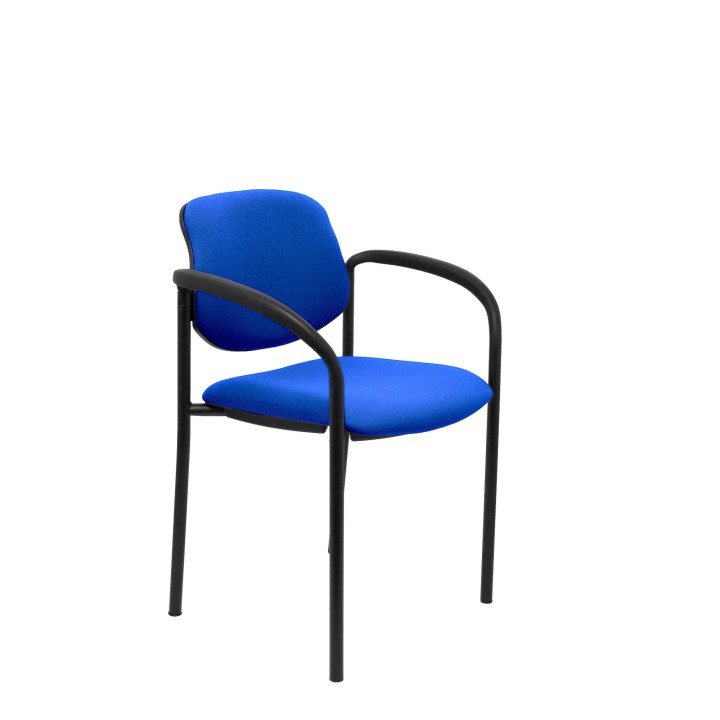 SILLA FIJA VILLALGORDO CHAIS NEGRO BRAZOS BALI AZUL MARINO 27NBALI200CB