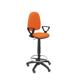 TABURETE AYNA BRAZOS FIJOS RUEDAS DE PARQUE BALI NARANJA T04CPBALI308BGOLFRP