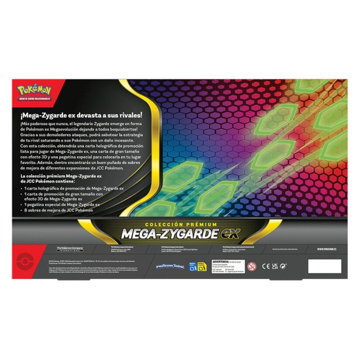 Blister juego cartas Premium Ex Mega-Zygarde Pokemon español