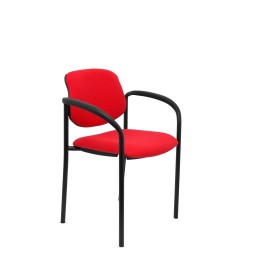 SILLA FIJA VILLALGORDO CHASIS BRAZOS NEGRO BALI ROJO 27NBALI350CB