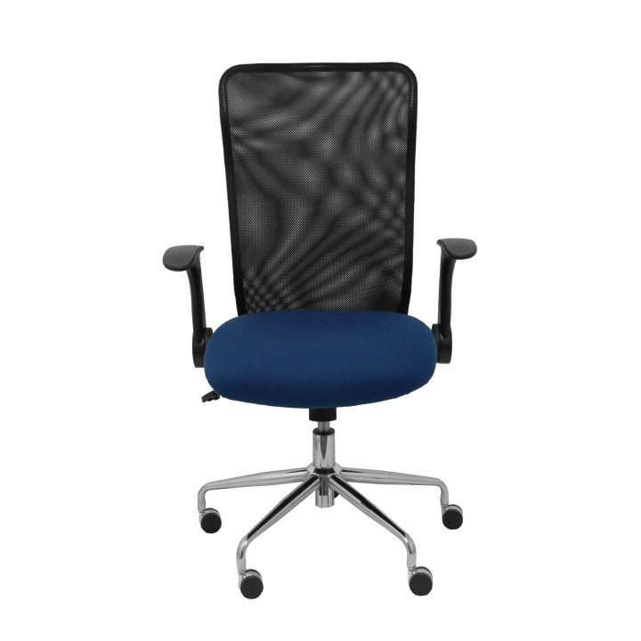 SILLA MINAYA RESPALDO MALLA NEGRO ASIENTO BALI AZUL MARINO 4031BALI200