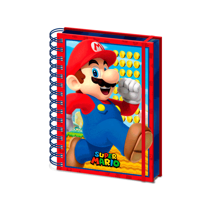 Cuaderno A5 lenticular Super Mario Bros