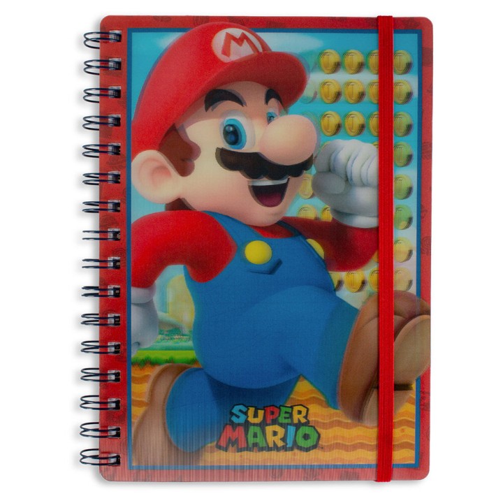Cuaderno A5 lenticular Super Mario Bros